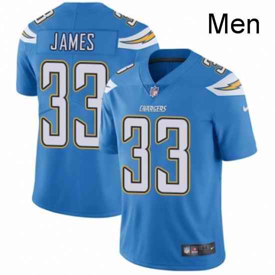 Men Nike Los Angeles Chargers 33 Derwin James Electric Blue Alternate Vapor Untouchable Limited Player NFL Jersey